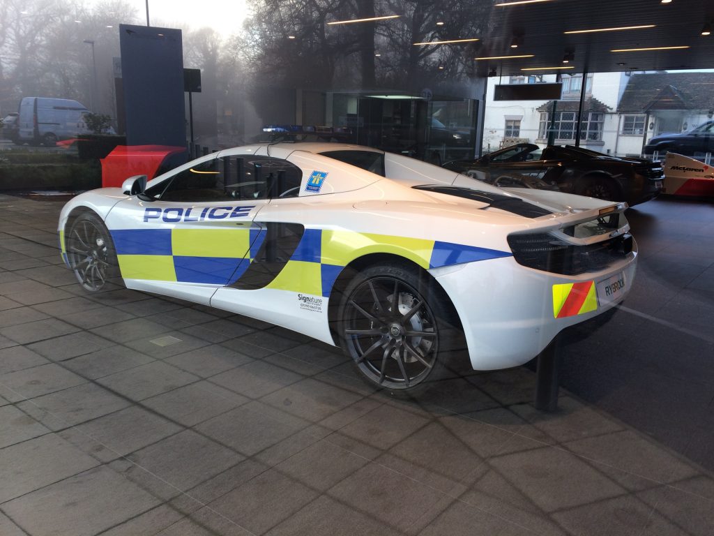 McLaren Police Car – 99% Marketing Genius  Cookehouse Web Design 